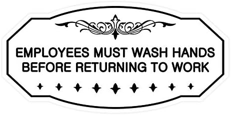 Znakovi Bylita Victorian zaposlenici moraju oprati ruke prije nego što se vrate na posao - mali