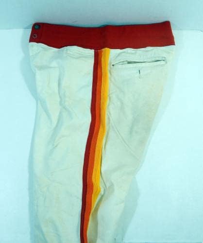 1979 Houston Astros Igra je koristila bijele hlače 34-24 DP24393 - Igra korištena MLB hlača