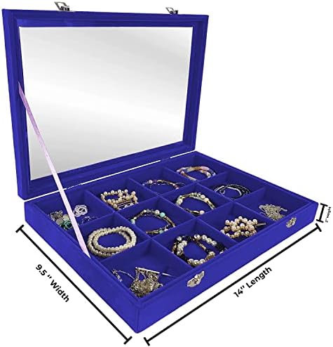 Organizator nakita za narukvice i narukvice ~ organizator nakita koji se može složiti ~ Odvojivi pretinac za prikaz prstena,