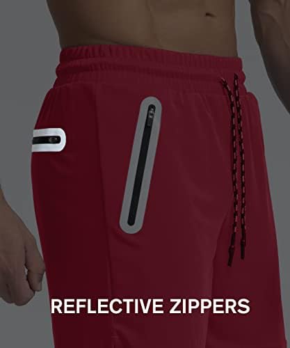 Pinkbomb muške kratke hlače s 3 džepa s zatvaračem 5 inča lagana brza suha teniska teretana za vježbanje atletskih kratkih