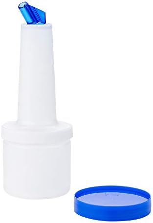 Plastična boca-spremnik za brzo punjenje od 0,5 litara-s plavim izljevom i čepom - boca za skladištenje u baru - boca za