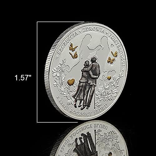 Poljska szczescia zdrowie pomyslnosci godišnjica vjenčanja obojena srebrna kolekcija kolekcija art coin coin