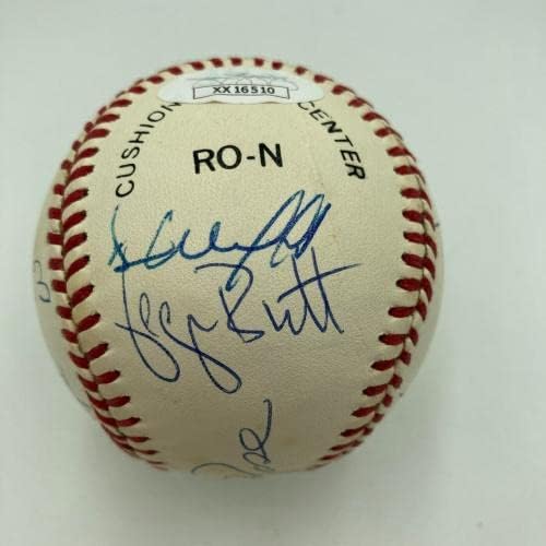 Willie Mays Hank Aaron Stan Musial 3000 Hit Club Potpisan bejzbol 13 Sig JSA CoA - Autografirani bejzbol