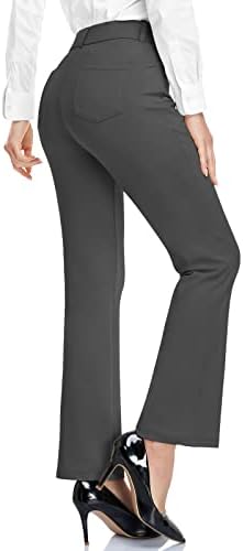 Hiskywin Womens odijevanje hlače radne radne uredske poslovne hlače udobne joga golf hlače s džepovima