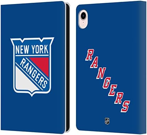 Dizajn glavnog slučaja službeno licenciran NHL Plain New York Rangers kožna knjiga za knjige Kompatibilno s Apple iPadom