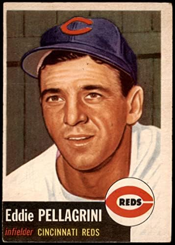 1953. Topps 28 Eddie Pellagrini Cincinnati Reds vg/ex Reds