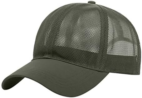 Muški šešir Ljetna mreža za bejzbol kapu za muškarce Žene podesive kape za prozračive brze suhe hladne šešire casual kamionskog