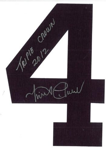Miguel Cabrera Autografirani Detroit Tigers Domaći dres - Natpis Triple Crown 2012