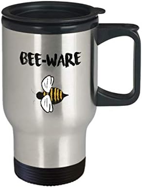 Smiješni pčelar 14oz izolirana putnička šalica - pčelar - Jedinstveni inspirativni sarkazam poklon za muškarce žene žene