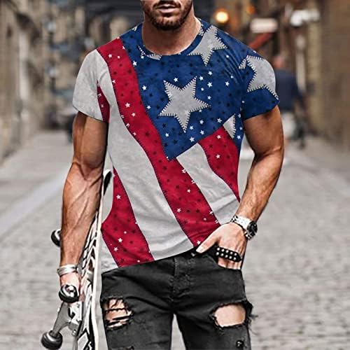 2023. Nova muška ljetna neovisnost Moda 3d digitalni tiskarski majica Spandex majica s kratkim rukavima