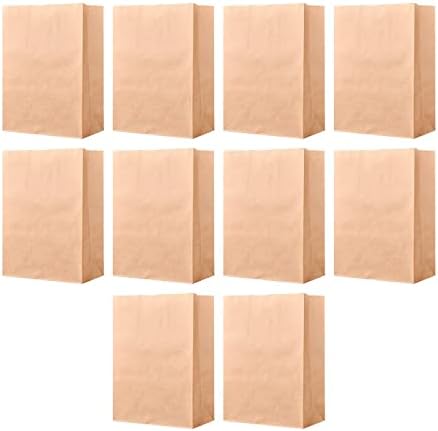 Menolana 10pcs Kraft papirnate vrećice Kraft papirnate vrećice za sendvič grickalice, uredski materijal, 25cm do 14cm do