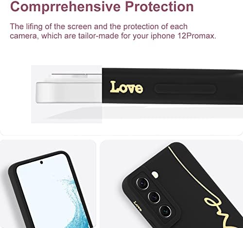 Mowime za Samsung Galaxy S22 plus futrola, Slatka ploča ljubavne pisma grafika s kamerama protiv jeselja za zaštitu od jeselja.