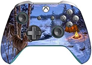 Gadgeti omotani tiskani vinilni naljepnica kože za Xbox One/One S/One X samo kontroler - lov na jelene