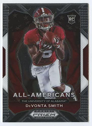 2021 Panini Prizm Nacrt Picks 186 Devonta Smith Alabama Crimson Tide All American NFL Football Card NM-MT