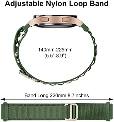 Nylon Sport Band kompatibilan sa Samsung Watch Band 5 Pro/ Galaxy Watch 5 & 4 & 3/ Watch 4 Classic/ Gear S3 i S2/ Active