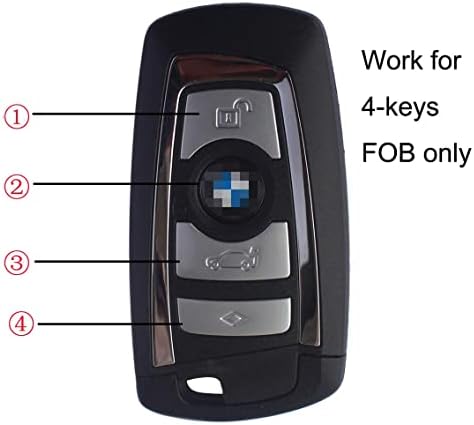 Velsman kompatibilan s tipkom BMW trapezoidnog stila fob - 3 gumba Silikonski poklopac zaštitnika i remen za zglobove