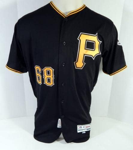 2019 Pittsburgh Pirates Jake Elmore 68 Igra Korištena Black Jersey 150 Patch 44 71 - Igra korištena MLB dresova