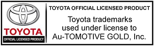 Au -tomotive zlatni lanac ključeva fob kompatibilan s logotipom Toyota Tundra - Premium Black Pearl Carabiner