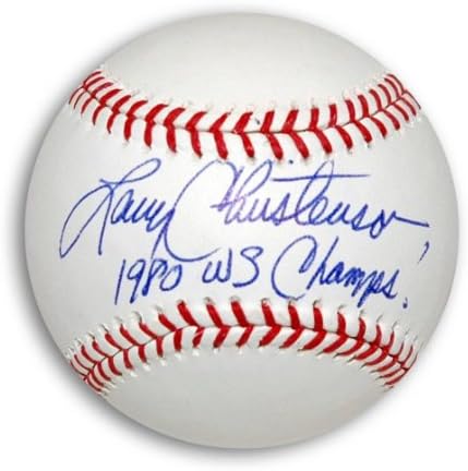 Larry Christensen MLB bejzbol upisan 83, 93 NL Champs Autografirani - Autografirani bejzbol