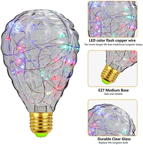 Električne žarulje od 4 pakiranja, LED žarulje od 1,5 vata, Edison žarulje od 1,5 vata, ukrasne LED žarulje, atmosferska