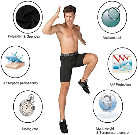 Mens kompresija trčanja kratkih hlača s telefonskim džepnim atletskom teretanom joga kratke hlače cool suho vježbanje donje