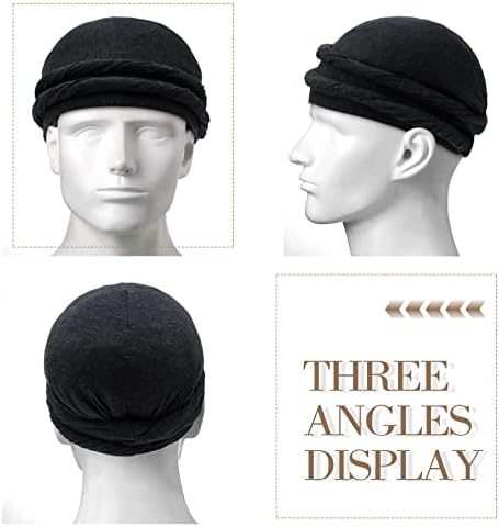 Svileni satenski obloženi halo turban poklopac - očišćeni dizajn repa omota za muškarce i žene - poklopac kose za spavanje
