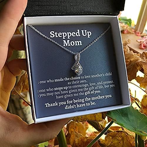 Smislena pojačana mama pokloni maćeha ogrlica maćeha ideja za rođendan poklon ideja hvala maćeha bonus mama dar nebilološki