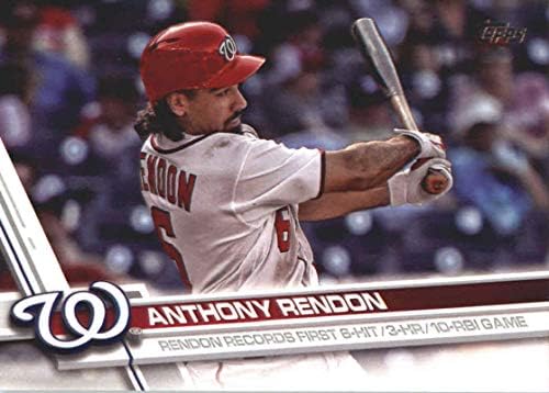 2017 MLB Topps Update US290 Anthony Rendon Washington National Službena trgovačka karta za bejzbol