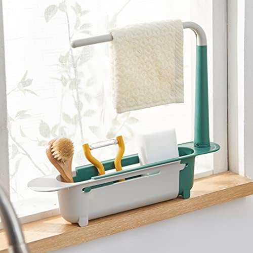Teleskopski sudoper polica kuhinjska stalak za odvod, držač za odlaganje ručnika sudoper sapun sapun za odvod za odvod stalak