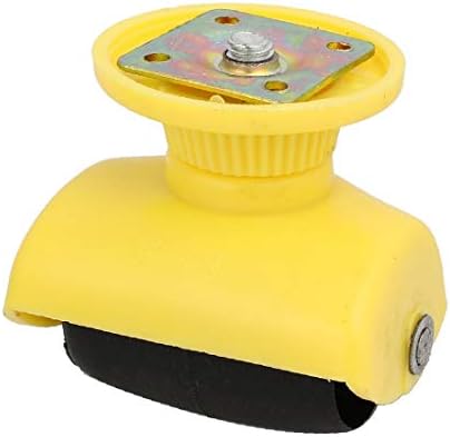X-DREE 47 mm promjera 60 mm duljina gornja ploča fiksna univerzalna okretna kotačka kotača žuta za krevet (47 mm de dipAmettro