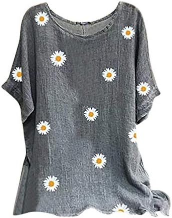 Plus size majice kratkih rukava Modne Ležerne gradijentne prozračne Dukserice za žene ljetne Ležerne četvrtaste dekolte