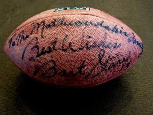 Bart Starr najbolje želje Hof Packers potpisao auto Wilson XLVI Duke nogomet JSA LT - Autografirani nogomet