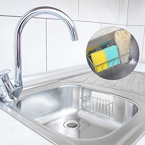 Cabilock od nehrđajućeg čelika sudoper sudoper sudoper 1pc držač za spužvaste četkice nehrđajući čelik Viseći kuhinjski sudoper