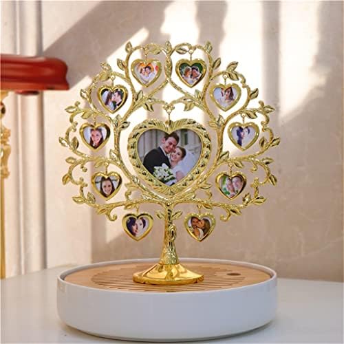 MHYFC Obiteljsko stablo s 10 + 1 visećim okvirima za slike Metalna tablica gornja fotografija ukras okvira fotografije