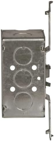 Hubbell-Raco 678 2-1/8-inčni dubinski, 1/2-inčni krajnji nokaut, drva/metalni nosač zavarenog 4-inča do 2-inčne ručne kutije