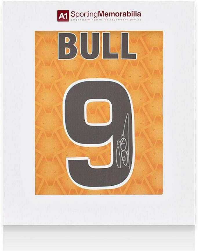 Steve Bull potpisao Wolverhampton Wanderers majica - 1996, broj 9 - Poklon kutija - Autografirani nogometni dresovi