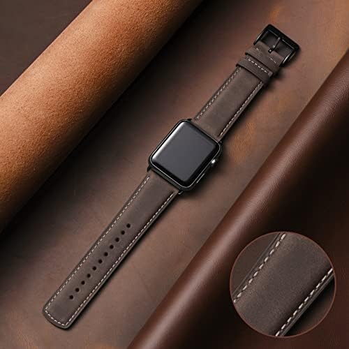 Apple Watch kožna traka crvena smeđa i paket kave