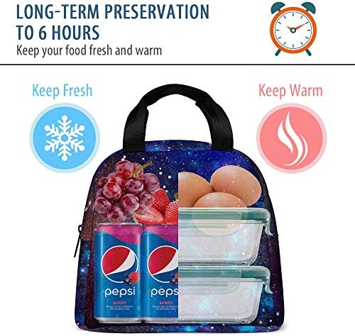 Torba za ručak svemirska galaksija torba za višekratnu upotrebu kutija za ručak za dječake i djevojčice izolirana kutija