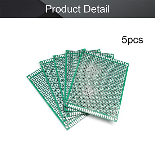 Fielect 5pcs 70 x 90 mm dvostrani PCB ploča Univerzalni proto ploča za tiskani krug za DIY lemljenje elektroničkih projekata