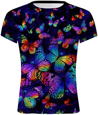 Majica za tinejdžersku djevojku Ljetna jesen jeseni kratki rukav za printin majice Košulje žensko 2023 odjeća U0