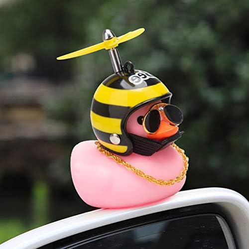 ukrasi za nadzornu ploču od ružičaste patke ružičaste patke gumene patke u ukrasi hladna patka s propelerskim kacigama sunčane