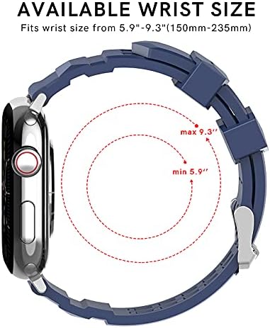 Nechegi kompatibilan s Apple Watch Bandom 45 mm 44 mm 42 mm muškarci, Sport prozračni remen soft silikonski bend Zamjena