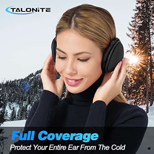Zimske slušalice za muškarce i žene-sklopivi Grijači za uši od flisa-Futrola za skijanje na otvorenom - slušalice iza glave