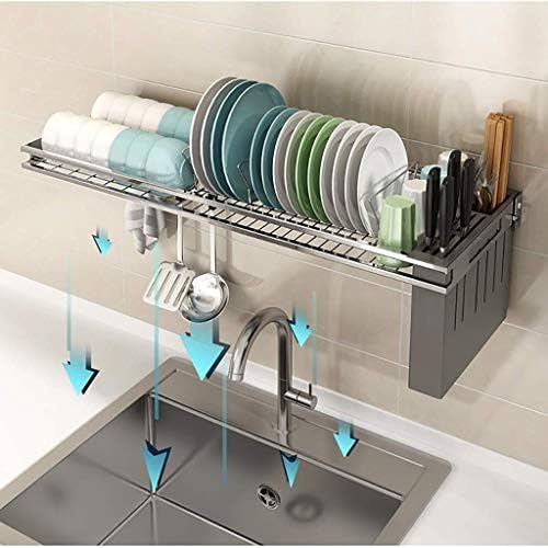 Neohijasti zidni kuhinjski sudoper iznad stalak za odvod stalka sa držačem/dužinom od 63 cm